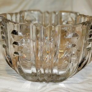 Decorative lead crystal candy bowl